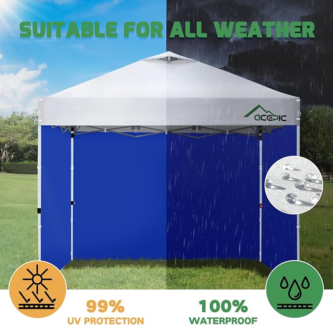 Sidewalls for 10x10 Pop Up Canopy, 210D Polyester Waterproof Canopy Sidewalls - Image 5