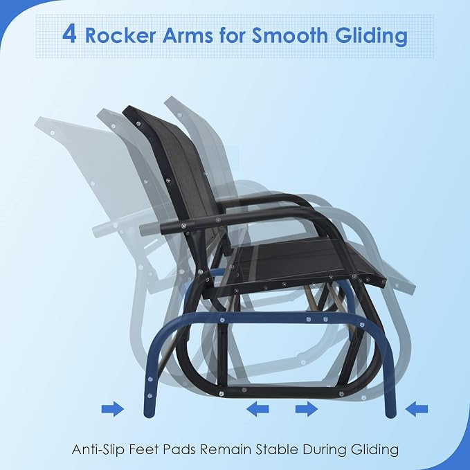 Giantex Swing Glider Chair 48 Inch - Image 5