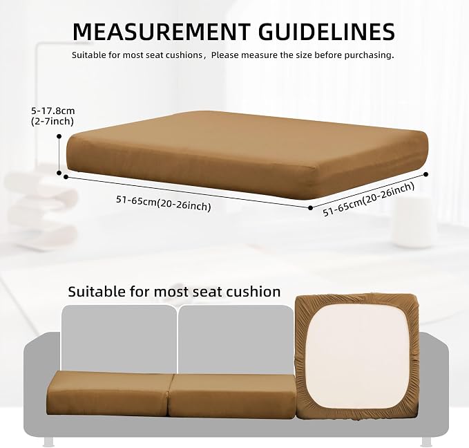 12Pcs Outdoor Cushion Covers, Patio Cushion Covers, Stretch Elastic Slipcovers - Image 2