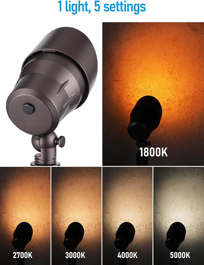 LEONLITE 5CCT Low Voltage LED Landscape Spotlight, Update - Image 2
