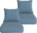 Goodgoods 22x24 inch Outdoor/Indoor Deep Seat Patio Cushions Set of 2 Resilient by Goodgoods