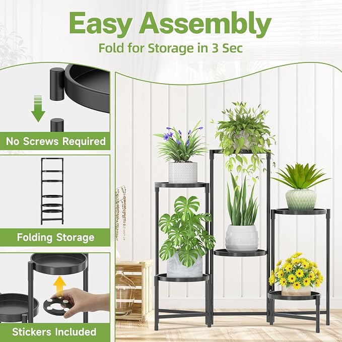 iDavosic.ly 6 Tier Large Plant Stand Indoor - Image 5