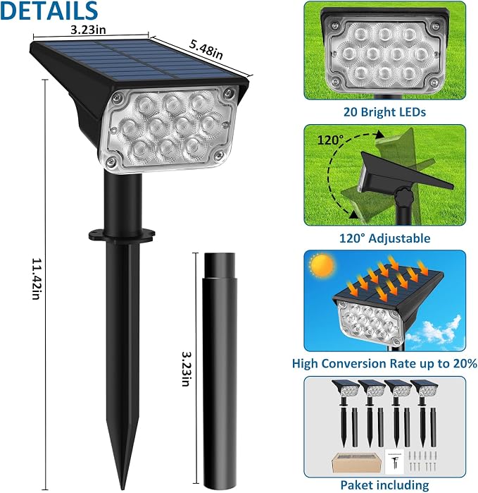 T-SUNUS Christmas Red Solar Lights - Image 7
