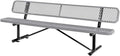 Global Industrial 96" L Expanded Metal Mesh Bench w/Back Rest by GlobalIndustrial