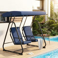 2 Person Porch Swing Chair, Heavy Duty Outdoor Patio Swing Glider by GarveeLife