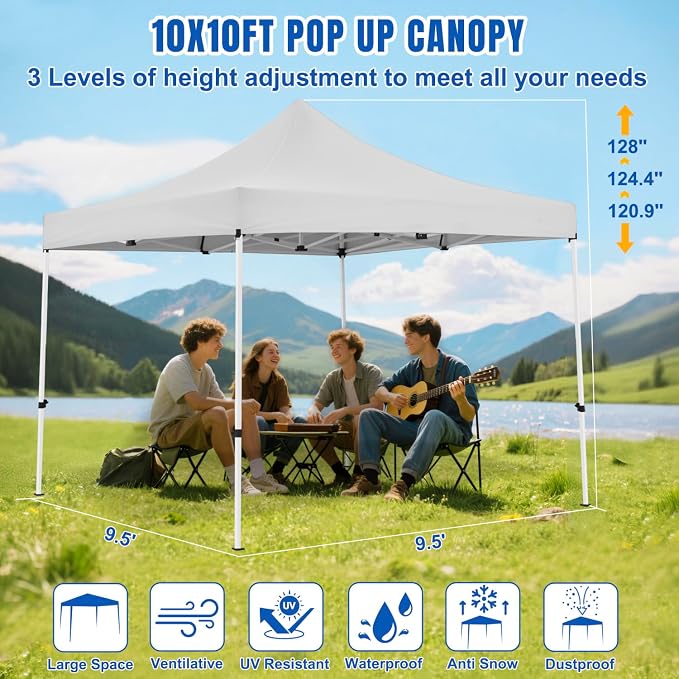 Yesker 10x10 Pop Up Canopy Tent - Image 2