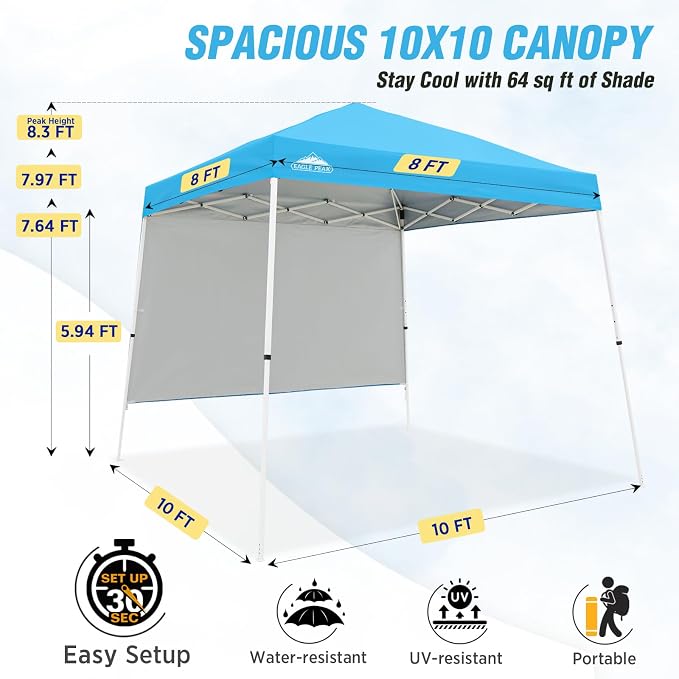 EAGLE PEAK 10x10 Pop Up Canopy Tent - Image 3