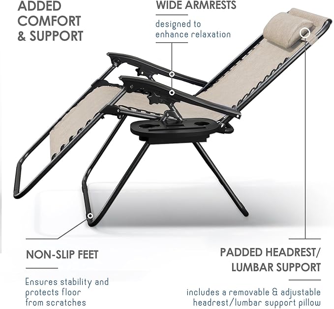 Nestl Zero Gravity Chairs Set of 4 - Image 6