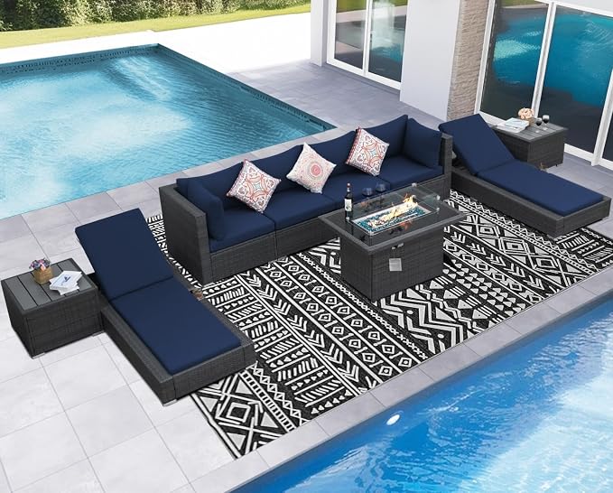 NICESOUL 9 Piece Outdoor Patio Furniture Set - Image 3