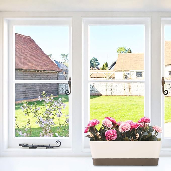 SUREAM Indoor Herb Planter Boxes, 4 Pack Window Box - Image 2