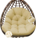 Egg Chair Cushion Replacement, Waterproof Outdoor Hanging Egg Swing Chair by Tycdiose
