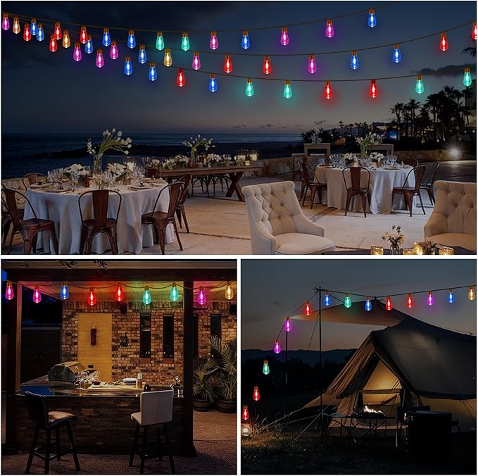 Outdoor String Lights, 24FT 20 LED Bulbs Shatterproof Patio Lights, IP65 - Image 7