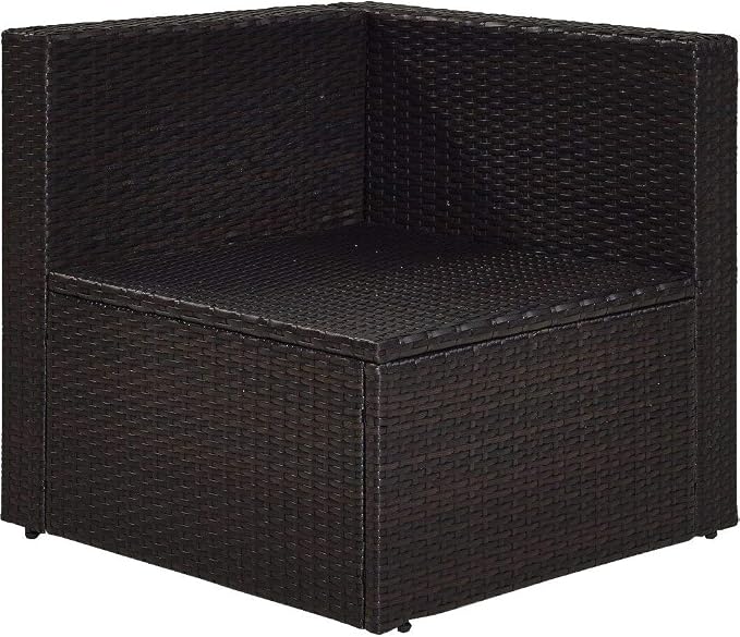 Crosley Furniture Palm Harbor Corner Outdoor Sectional Chair, Wicker Patio - Image 4