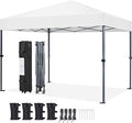 Yaheetech 10x10 1-Person Setup Pop Up Canopy Tent, Instant Portable Commercial by Yaheetech