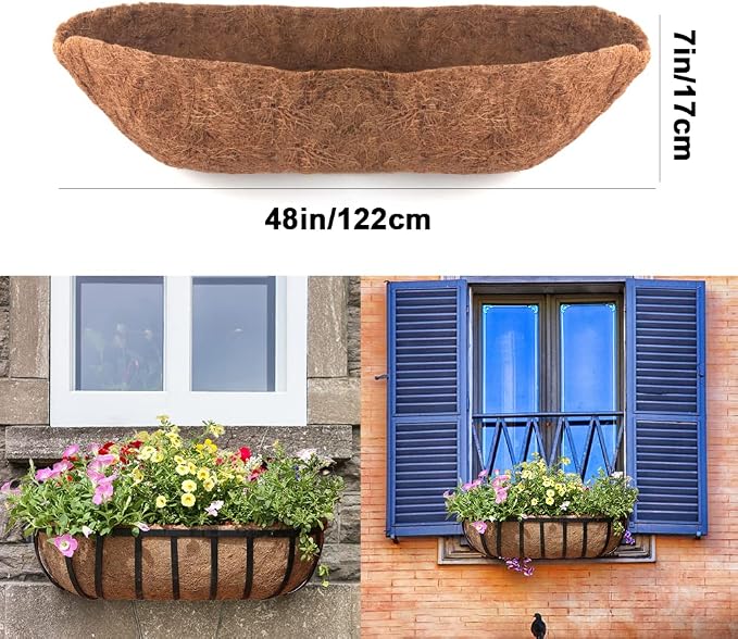 2 Pack Trough Coco Liner Fiber Replacement - Image 2