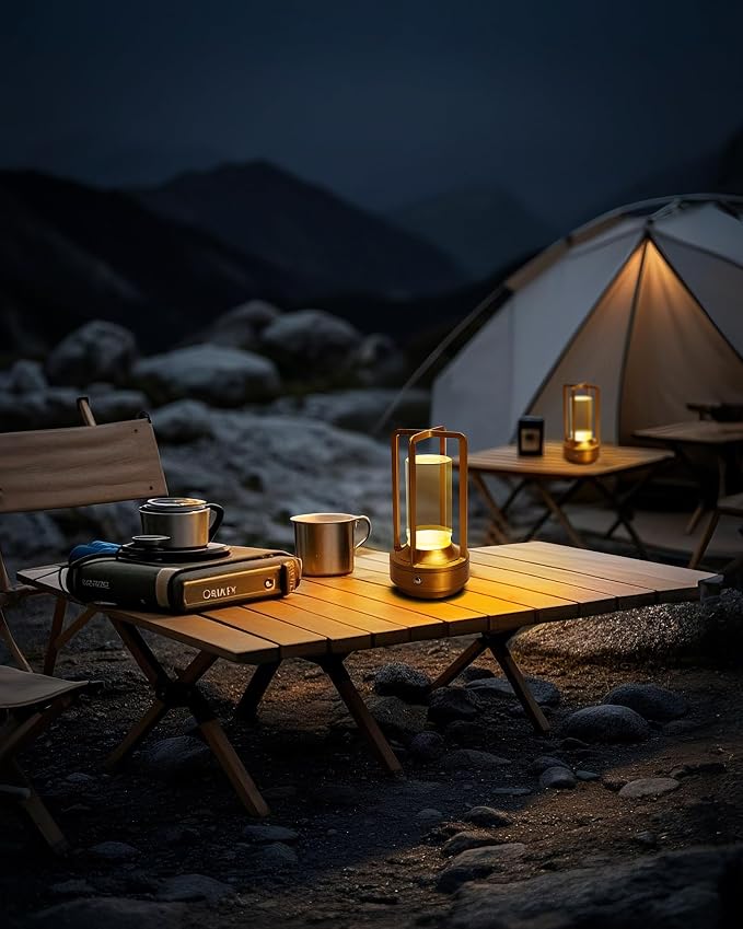Set of 2 Cordless Table Lamps, LED Rechargeable Battery Operated Desk Lamps - Image 2