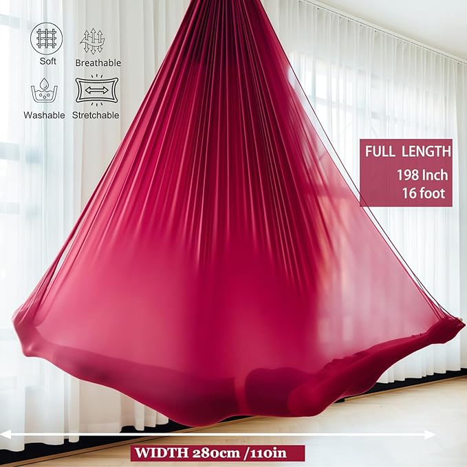 F.Life Aerial Silk Yoga Hammock & Swing - Image 2