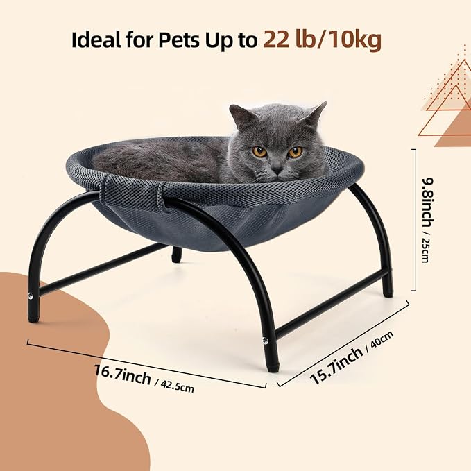 Raised Cat Hammock Bed, Standing Cat Cot - Image 2