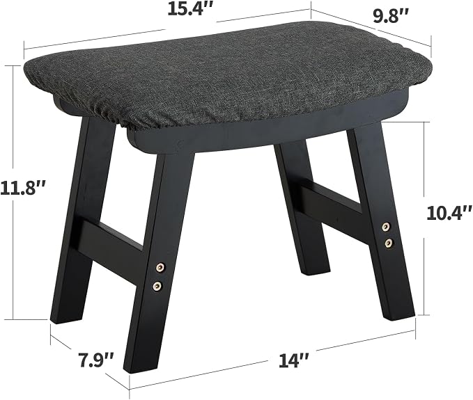Foot Stool Ottoman Foot Rest Under Desk, Small Stool - Image 3