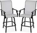 Best Choice Products Set of 2 Swivel Barstools, Bar Height Outdoor Chairs by BestChoiceProducts