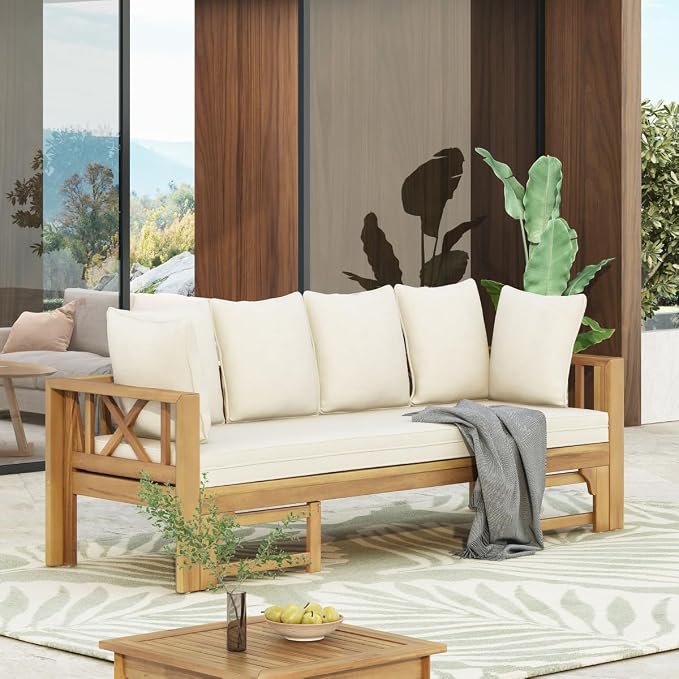 Outdoor Sofa Daybed, Convertible Patio Furniture - Image 4