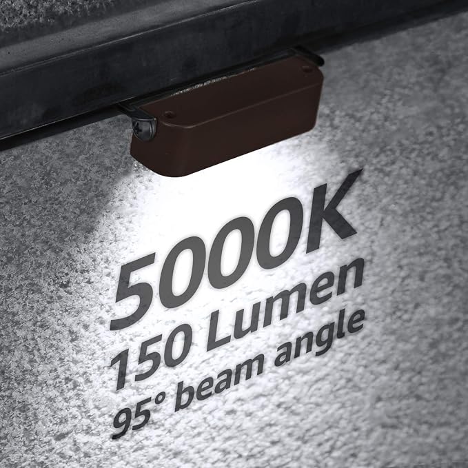 LEONLITE 8-Pack Premium Series 4 Inch 2W LED Retaining Wall Lights Swivel - Image 2