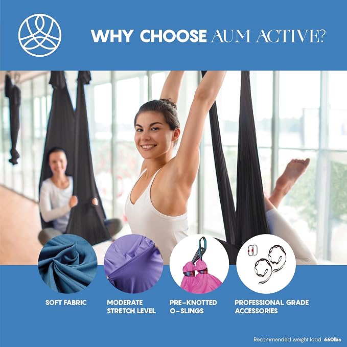 Aerial Silk Yoga Hammock & Swing - Image 4