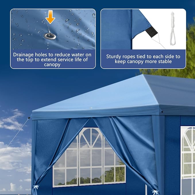 Outvita 10x30ft Ez Pop Up Canopy, Portable Instant Canopy Tent - Image 4