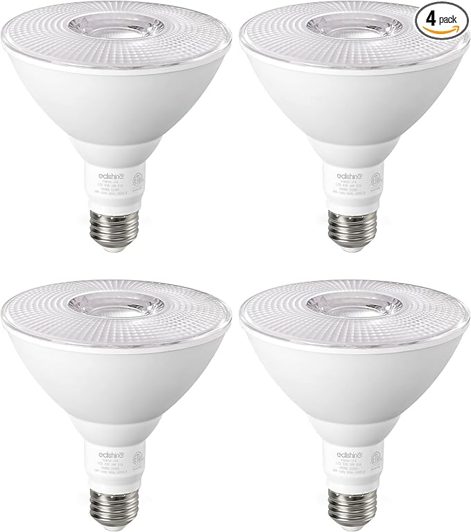 EDISHINE PAR38 Flood Lights Outdoor Bulb, Dimmable LED Flood Light Bulbs by EDISHINE