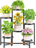 LASZOLA 6 Tiered Folding Tall Plant Stand Indoor by LASZOLA