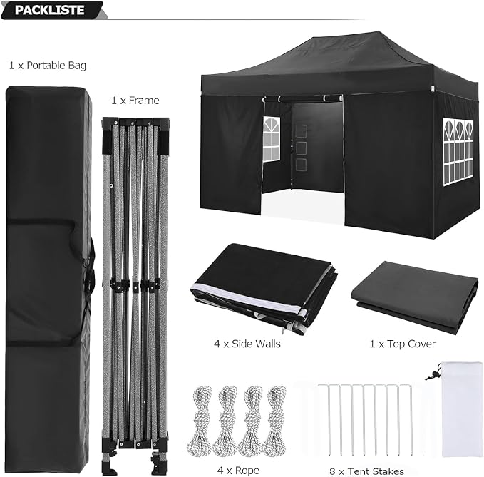 COBIZI 10x15 Heavy Duty Pop Up Canopy Tent - Image 9