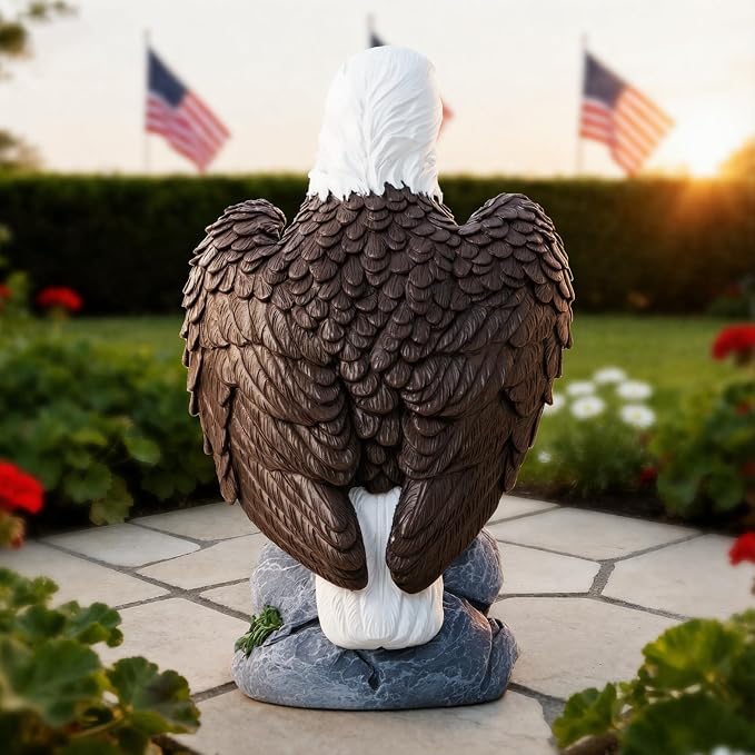 American Bald Eagle Garden Statue - Image 2