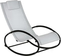 Outsunny Pool Lounger, Outdoor Rocking Lounge Chair by Outsunny