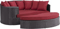 Modway Convene Wicker Rattan Outdoor Patio Poolside Sectional Sofa Daybed by Modway