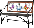 39.7" Outdoor Bench, Garden Bench, Patio Bench by KINGBO