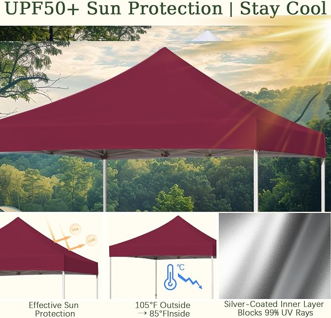 10x10 Canopy Replacement Top Cover - Image 4