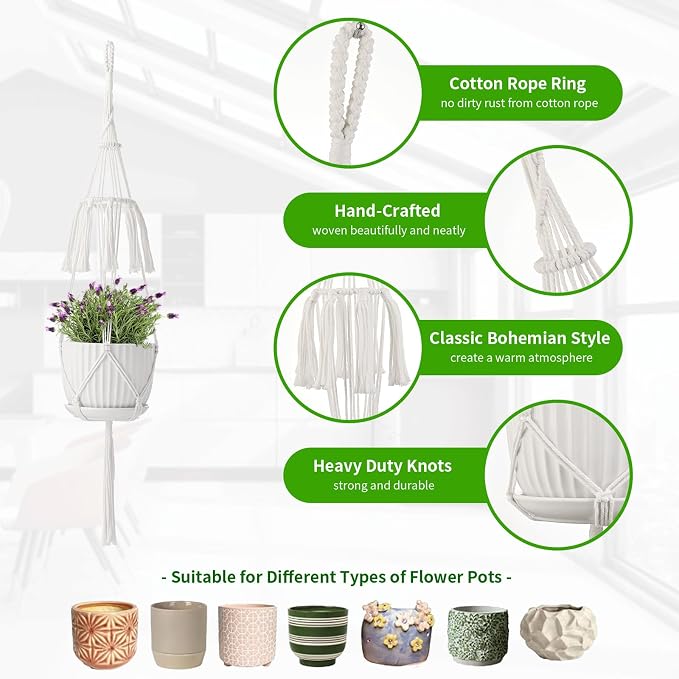 Macrame Plant Hangers - Image 2