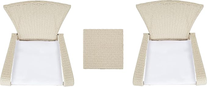 SAFAVIEH Outdoor Patio Furniture Collection Edna 3-Piece Lounge Set - Image 6