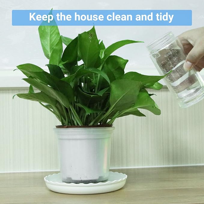 Plant Saucer, 7 Pack 5 Inch Durable Plastic Plant Tray, Drip Tray - Image 2