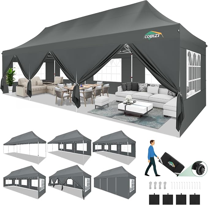 COBIZI Canopy Tent 10x30 Pop Up Canopy by COBIZI