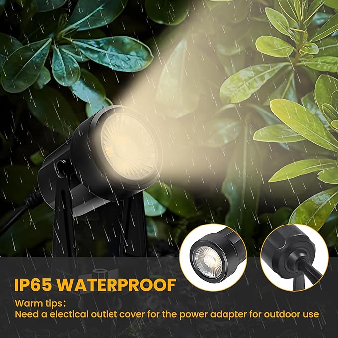 Svater Landscape Lighting Low Voltage, 10 Pack Outdoor Spotlights - Image 3