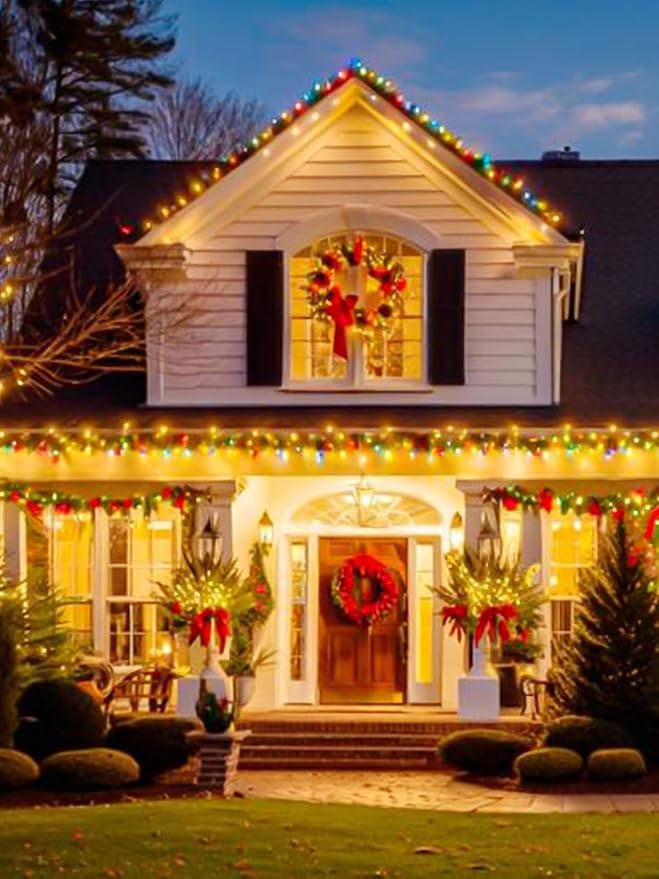 4-pack Solar Christmas Lights Outdoor Waterproof, 400LED 132FT Solar String - Image 6