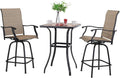 Sophia & William Outdoor Bar Set, Patio Bar Table & Chairs Set, Bar Height by SophiaWilliam