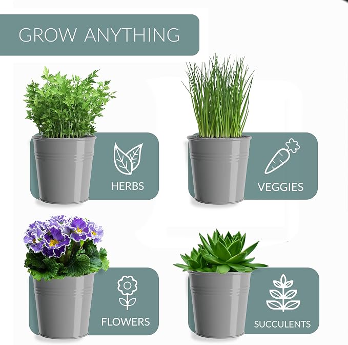 Barnyard Designs Indoor Herb Garden Planter Set - Image 6