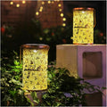 2 Pack Cardinal Outdoor Solar Hanging Lanterns Waterproof LED Solar Lights by TIGGSY
