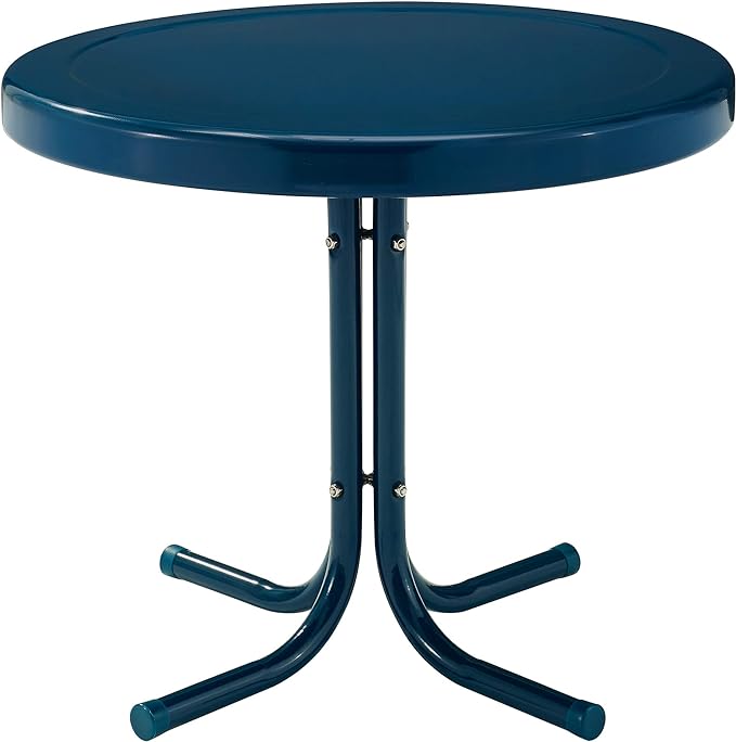 Crosley Furniture Griffith Weather Resistant Retro Metal Outdoor Side Table by CrosleyFurniture