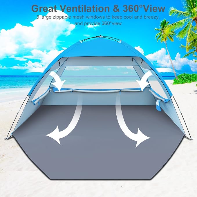 Gorich Beach Tent Sun Shelter for 3/4-5/6-7/8-10 Person - Image 4