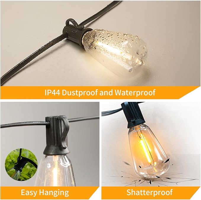30FT Solar String Lights Outdoor Waterproof - Image 6