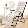 Patio Lounge Chair Cushion, Waterproof Zero Gravity Chair Cushions by Moutosne