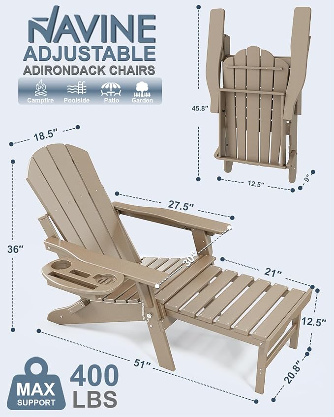 Adjustable Adirondack Chair - Image 3